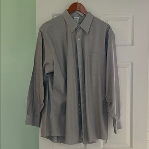Brooks Brothers Classic Gray Dress Shirt
